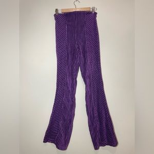 Free People Purple High Waisted Flared Pants